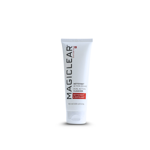 Magiclear Nettoyant Action Double Suisse, gel nettoyant visage, élimine impuretés et excès de sébum, RivieraCosmedics France